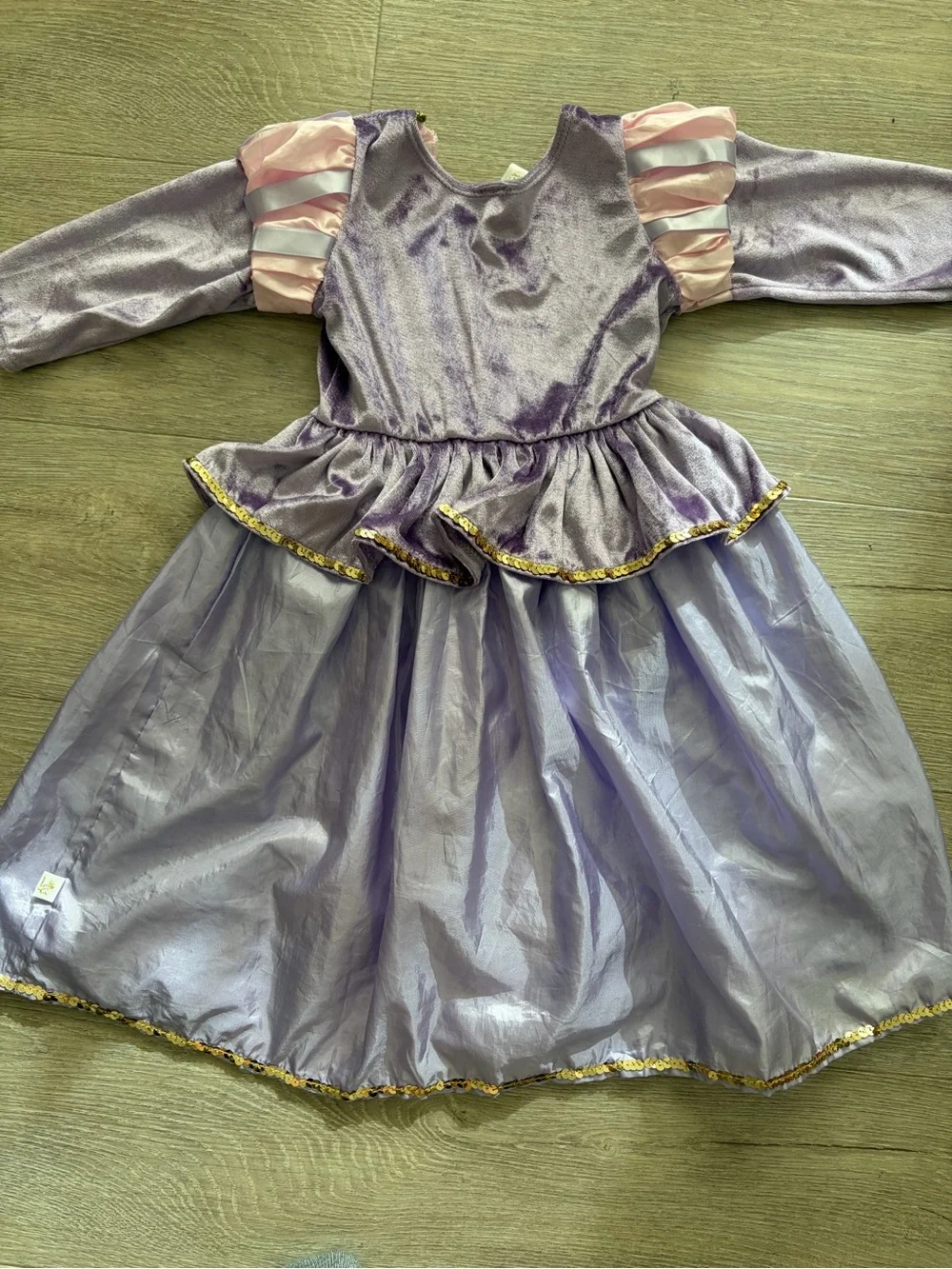 Girls Purple and Pink Princess Rapunzel Costume Dress